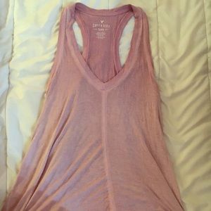 pink tank top